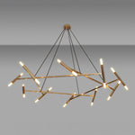 Astra Modern Brass Chandelier - Lamp Outdoor