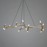 Astra Modern Brass Chandelier - Lamp Outdoor