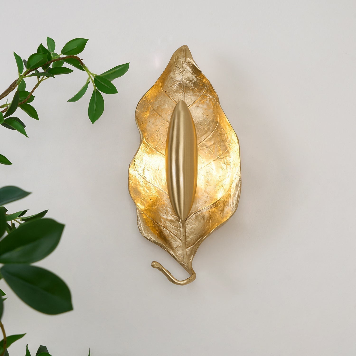 Leaf Brass Wall Lamp - Lamp Outdoor