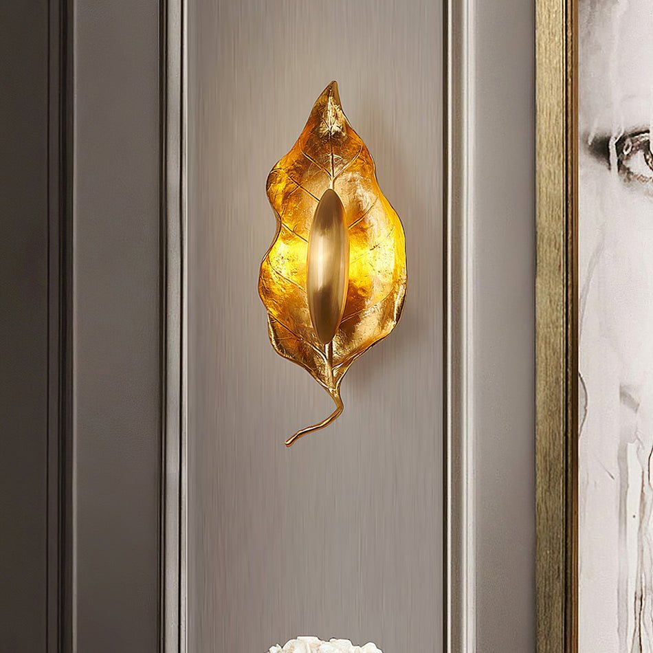 Leaf Brass Wall Lamp - Lamp Outdoor