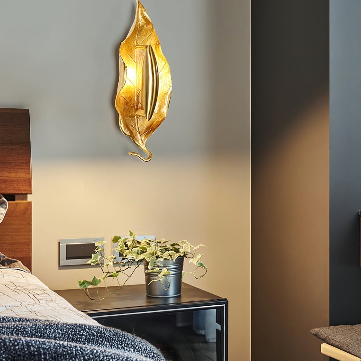 Leaf Brass Wall Lamp - Lamp Outdoor