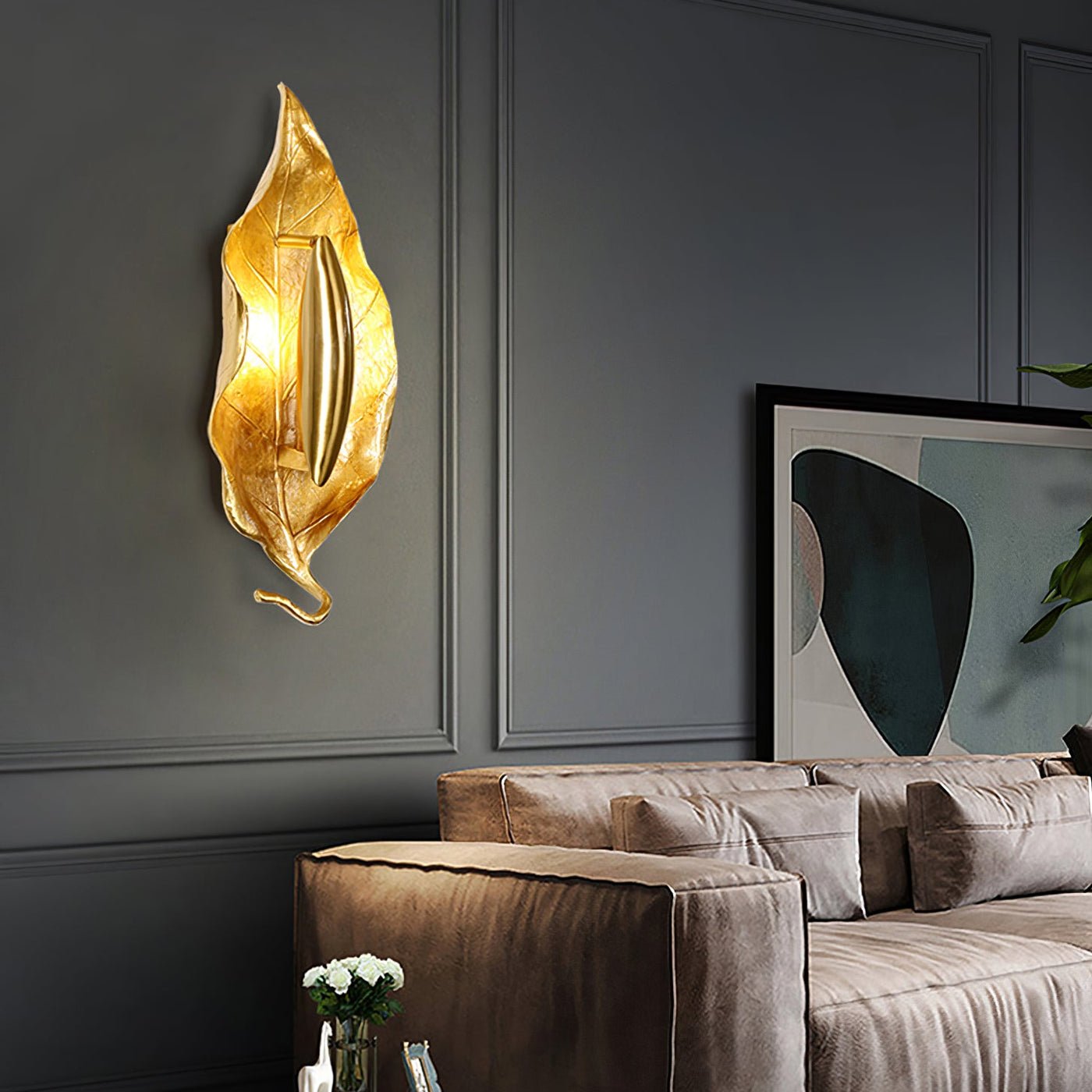 Leaf Brass Wall Lamp - Lamp Outdoor