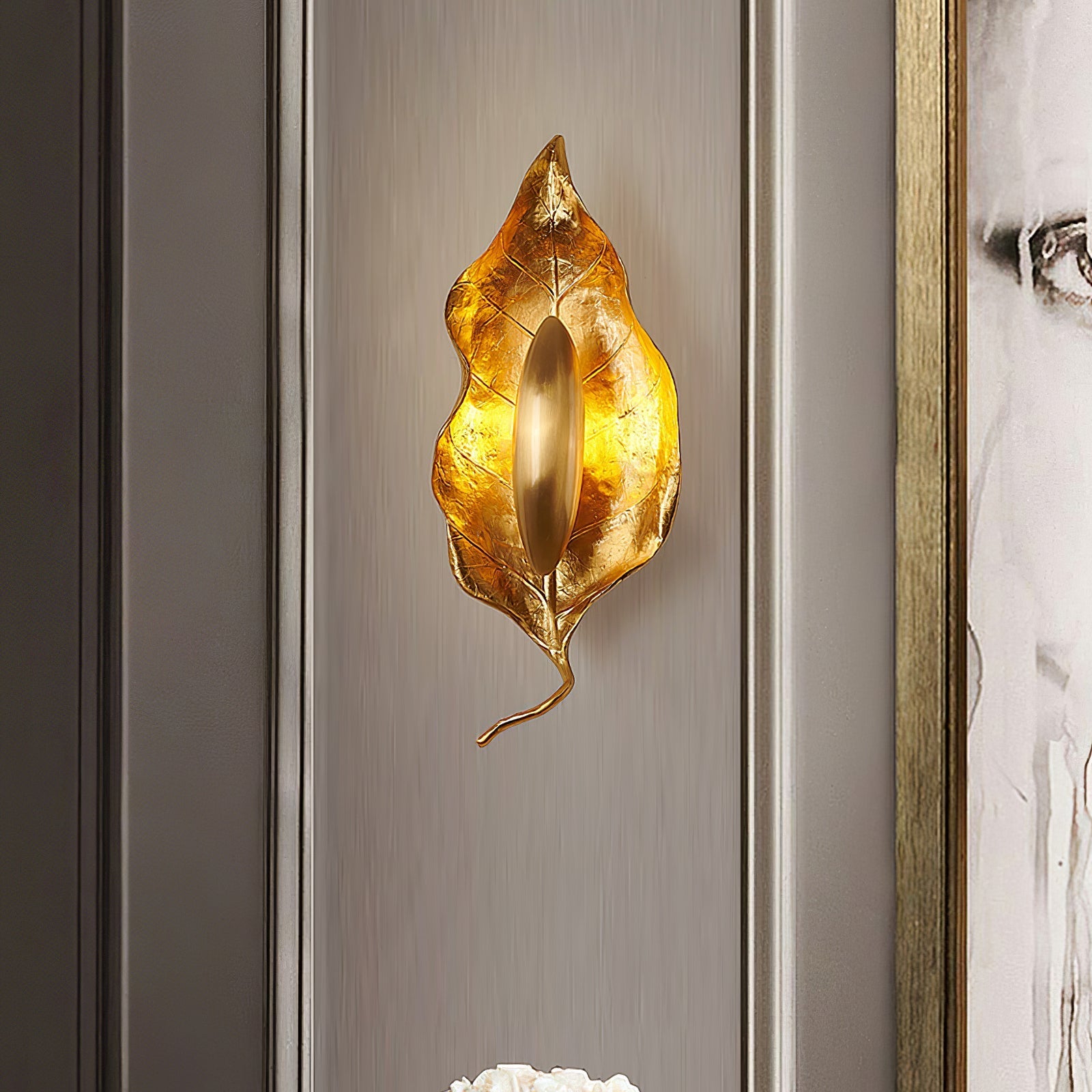 Leaf Brass Wall Lamp - Lamp Outdoor