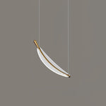 Lustra Chandelier Leaf Acrylic Gold Elegant Modern - Letslighting