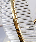 Lustra Chandelier Leaf Acrylic Gold Elegant Modern - Letslighting
