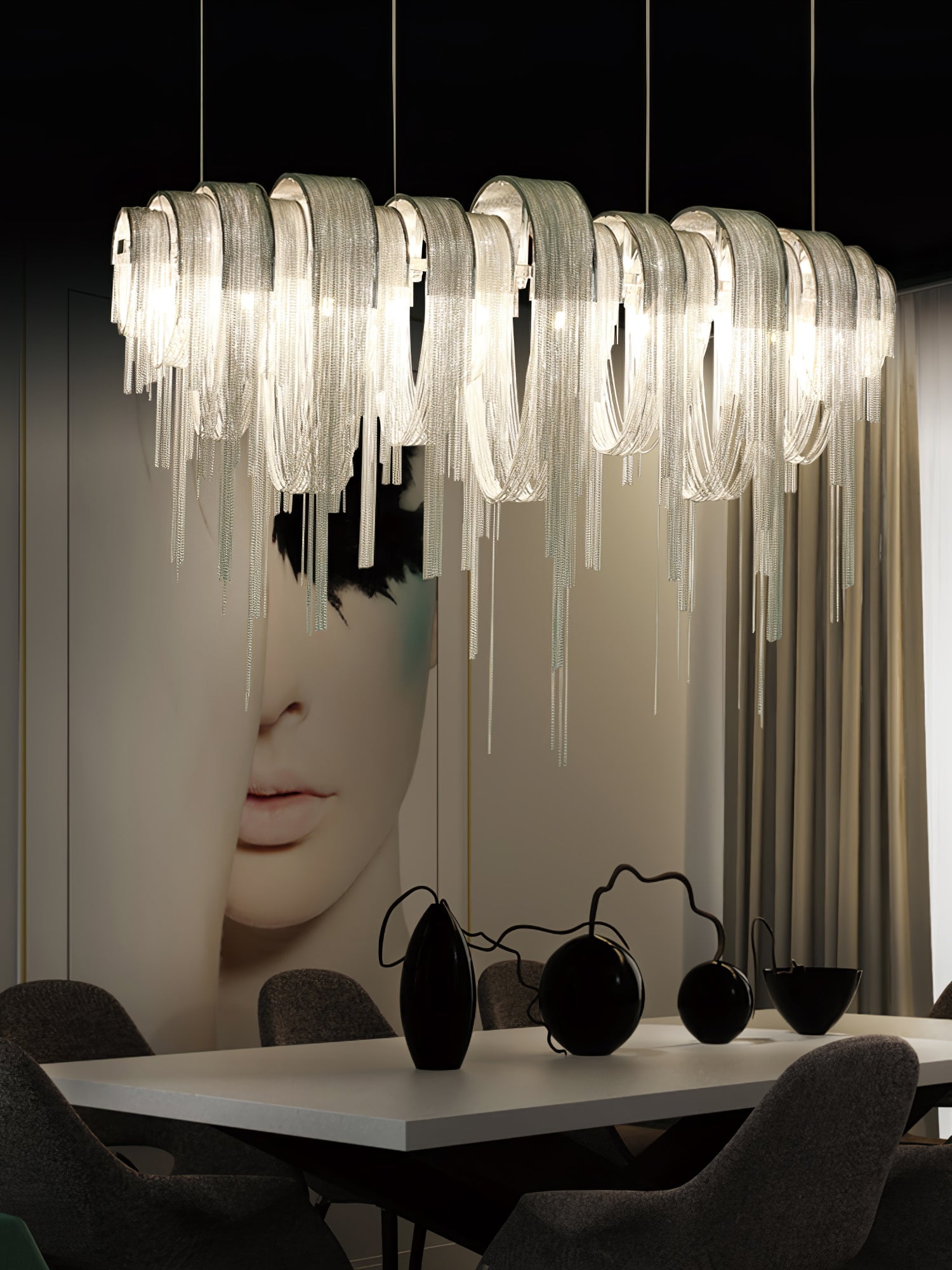 Length Chains Chandelier - Lamp Outdoor