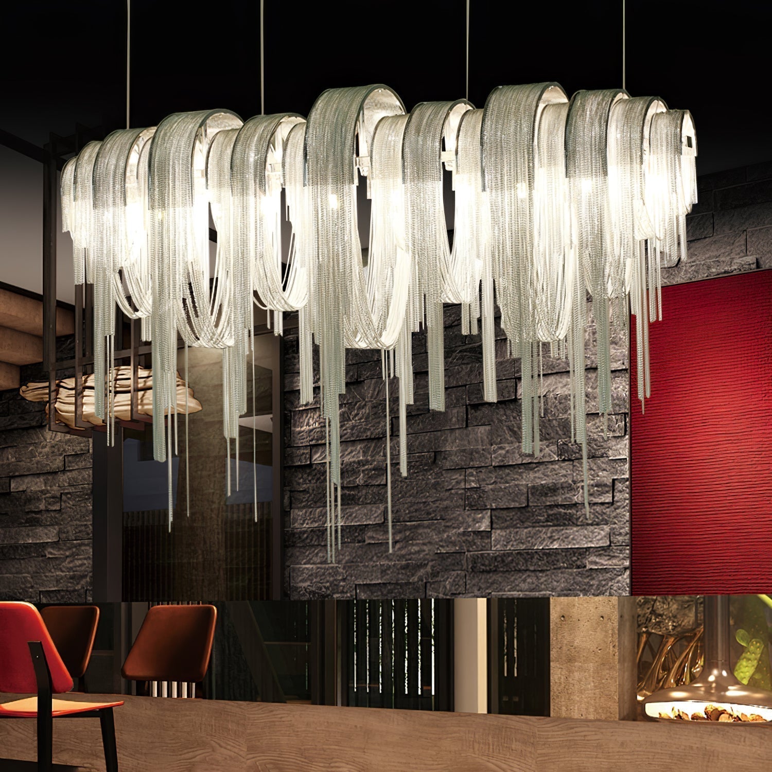Length Chains Chandelier - Lamp Outdoor