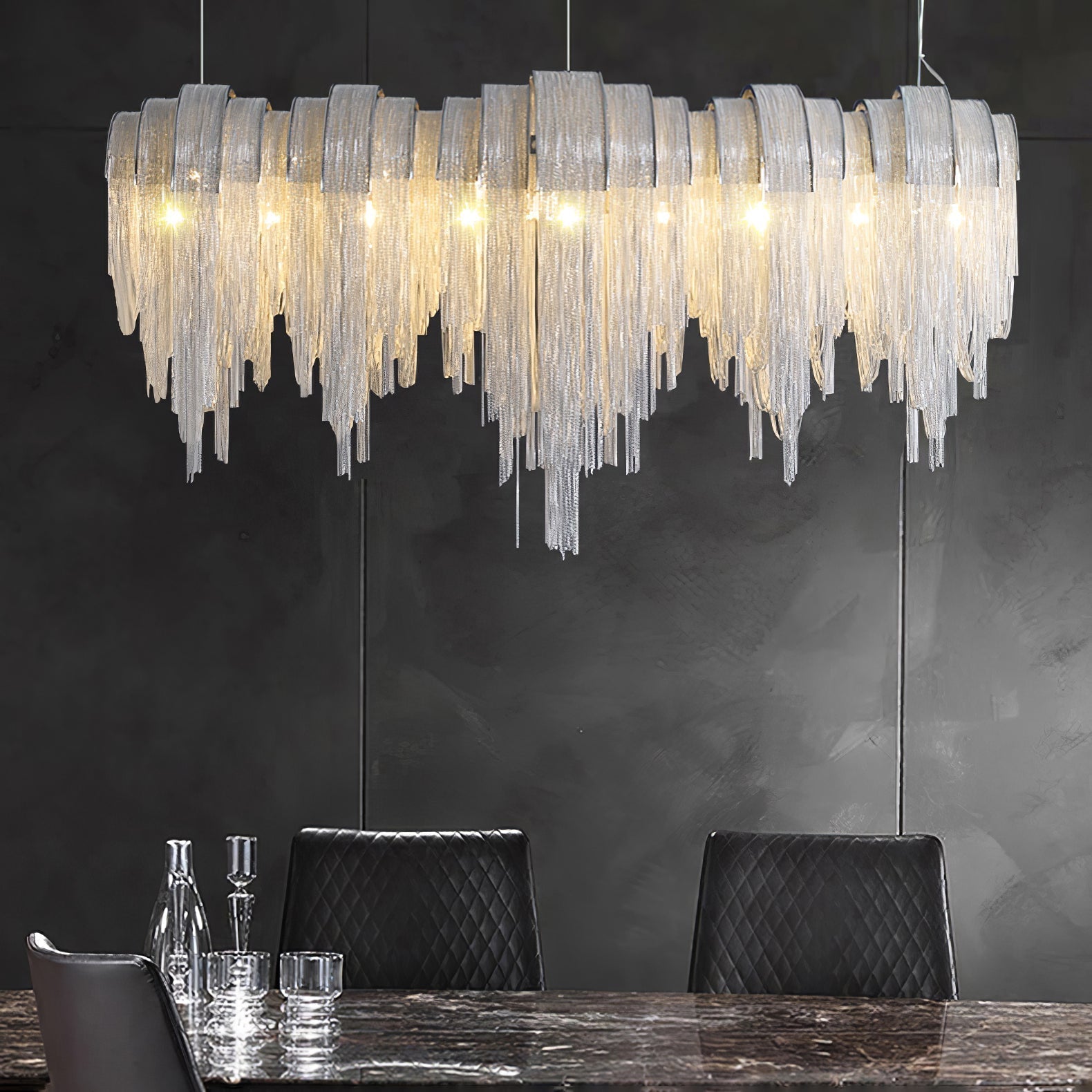 Length Chains Chandelier - Lamp Outdoor