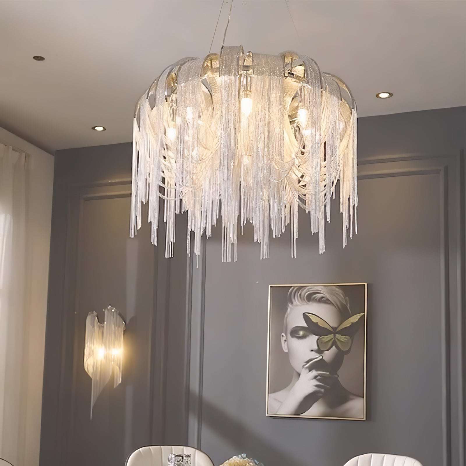 Length Chains Chandelier - Lamp Outdoor
