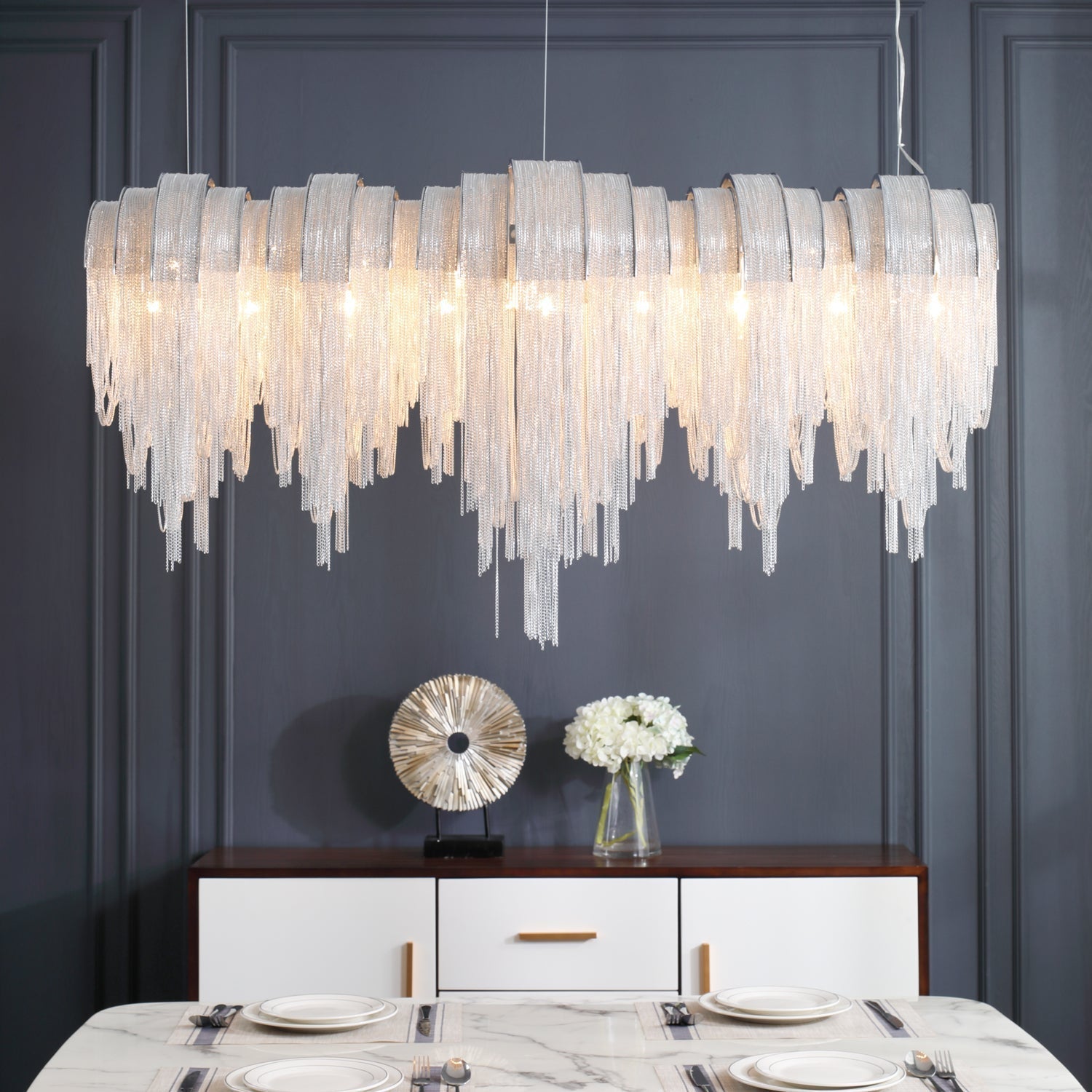 Length Chains Chandelier - Lamp Outdoor