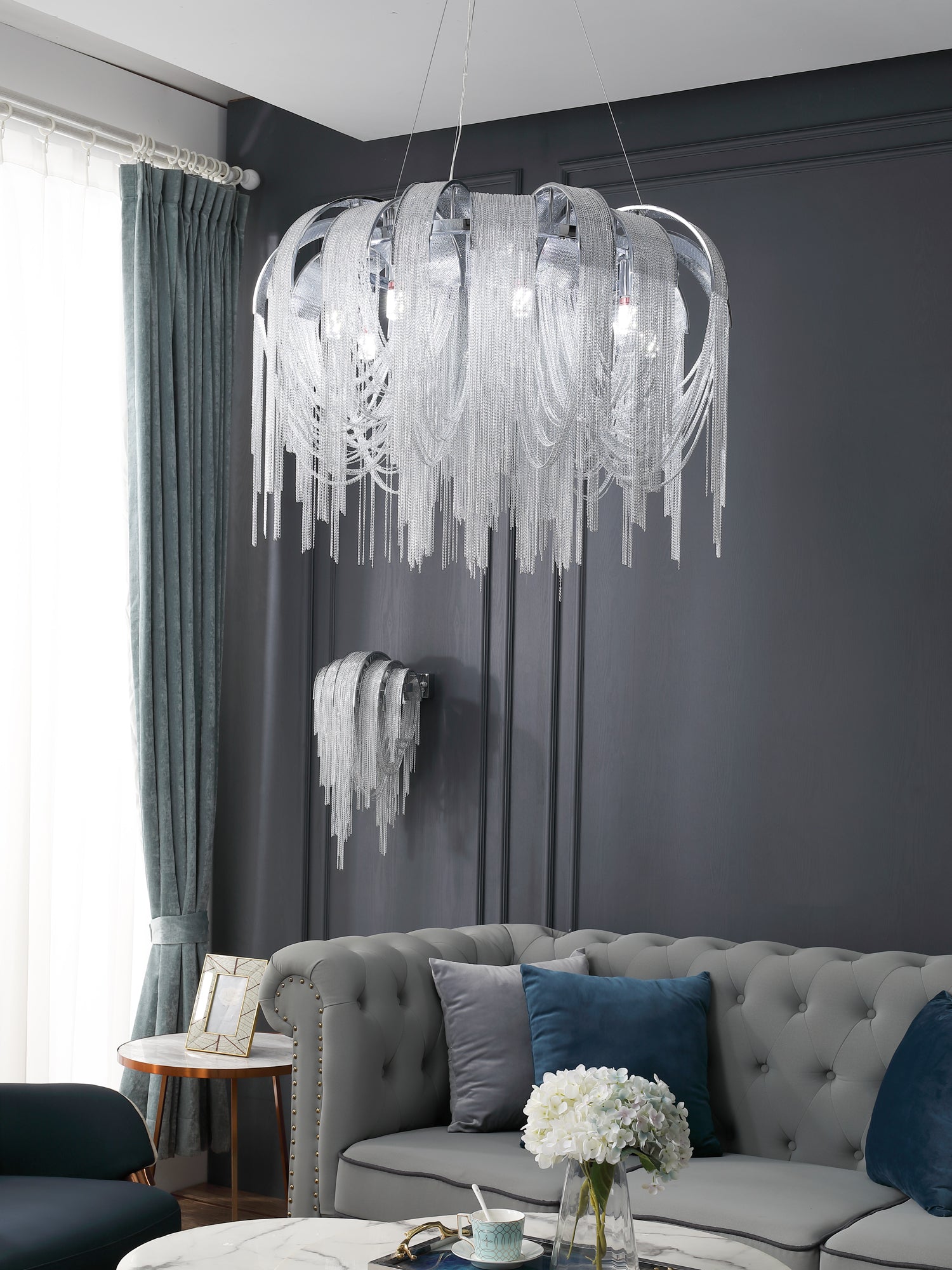 Length Chains Chandelier - Lamp Outdoor