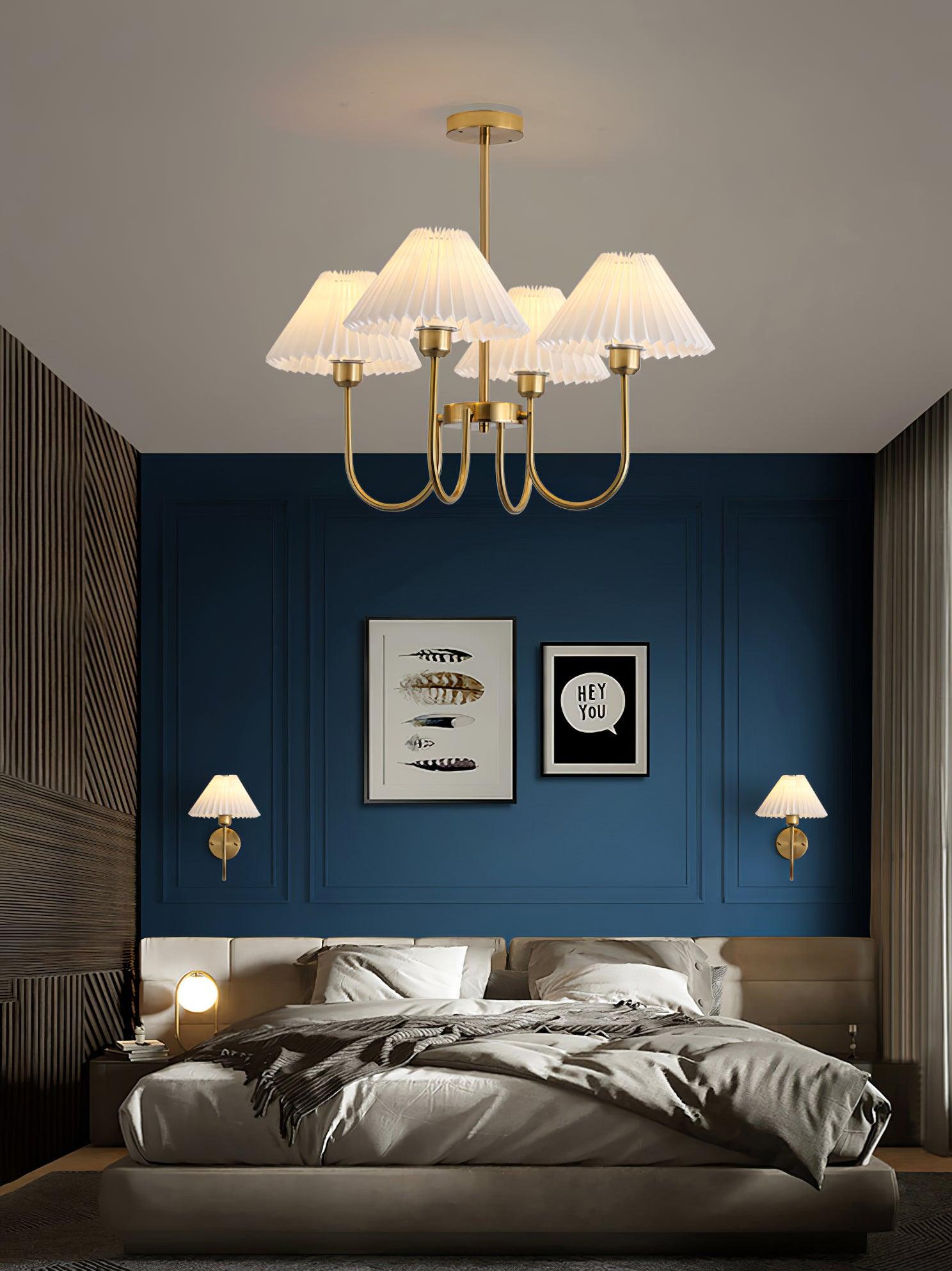 Lenore Pleated Chandelier - Lamp Outdoor