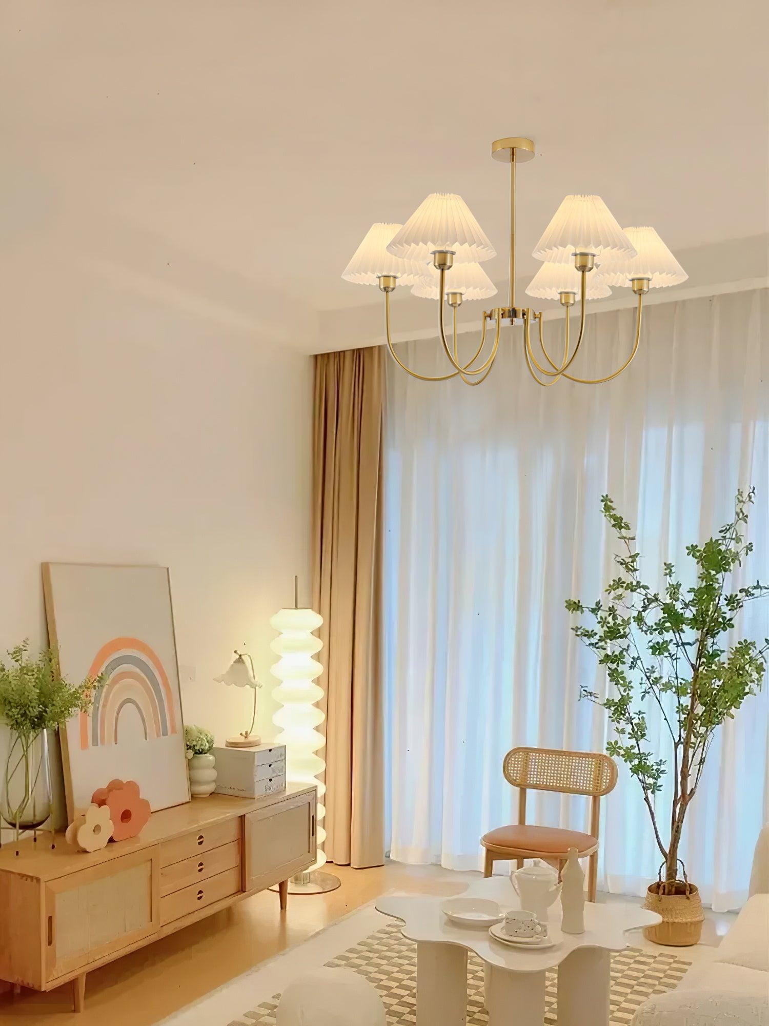 Lenore Pleated Chandelier - Lamp Outdoor