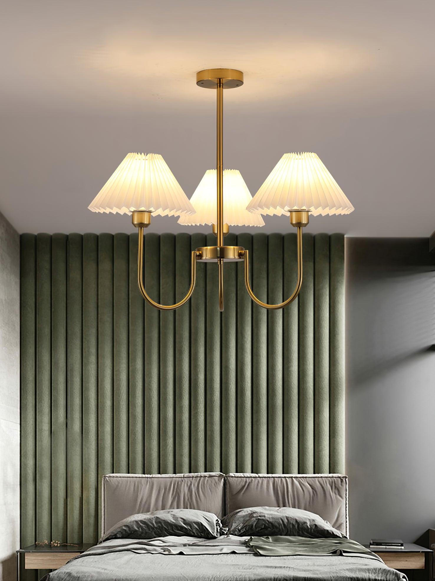 Lenore Pleated Chandelier - Lamp Outdoor