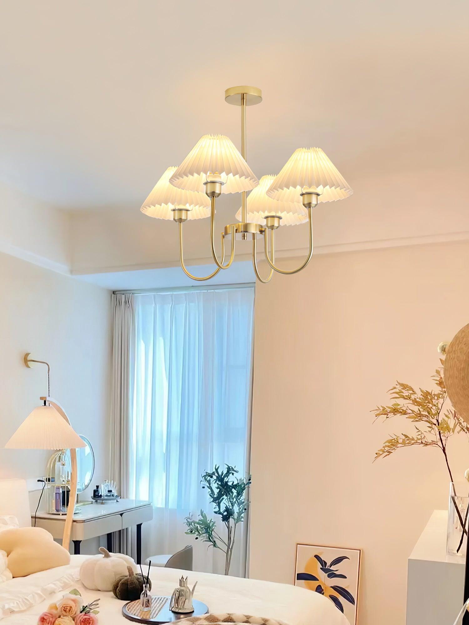 Lenore Pleated Chandelier - Lamp Outdoor