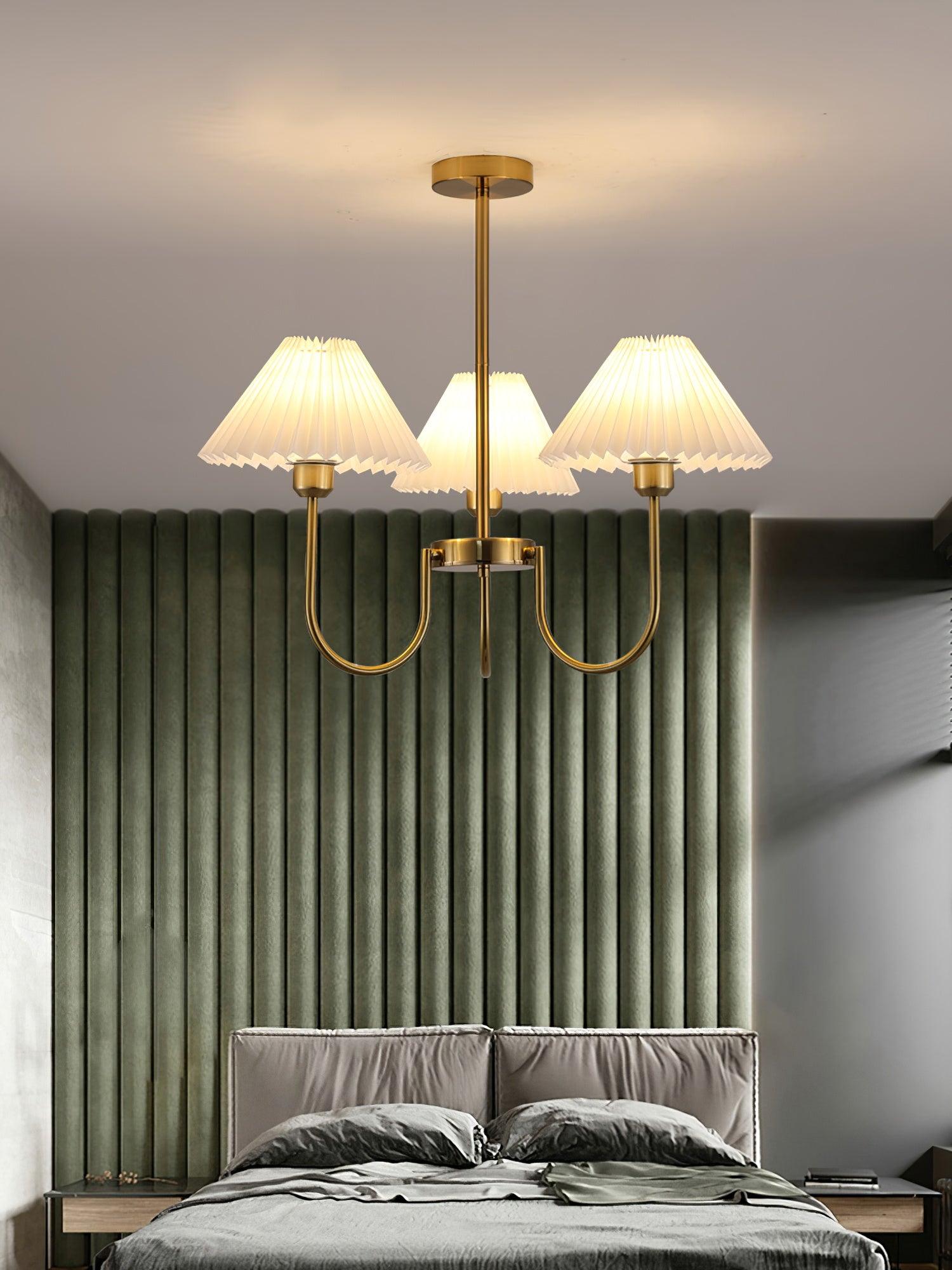 Lenore Pleated Chandelier - Lamp Outdoor