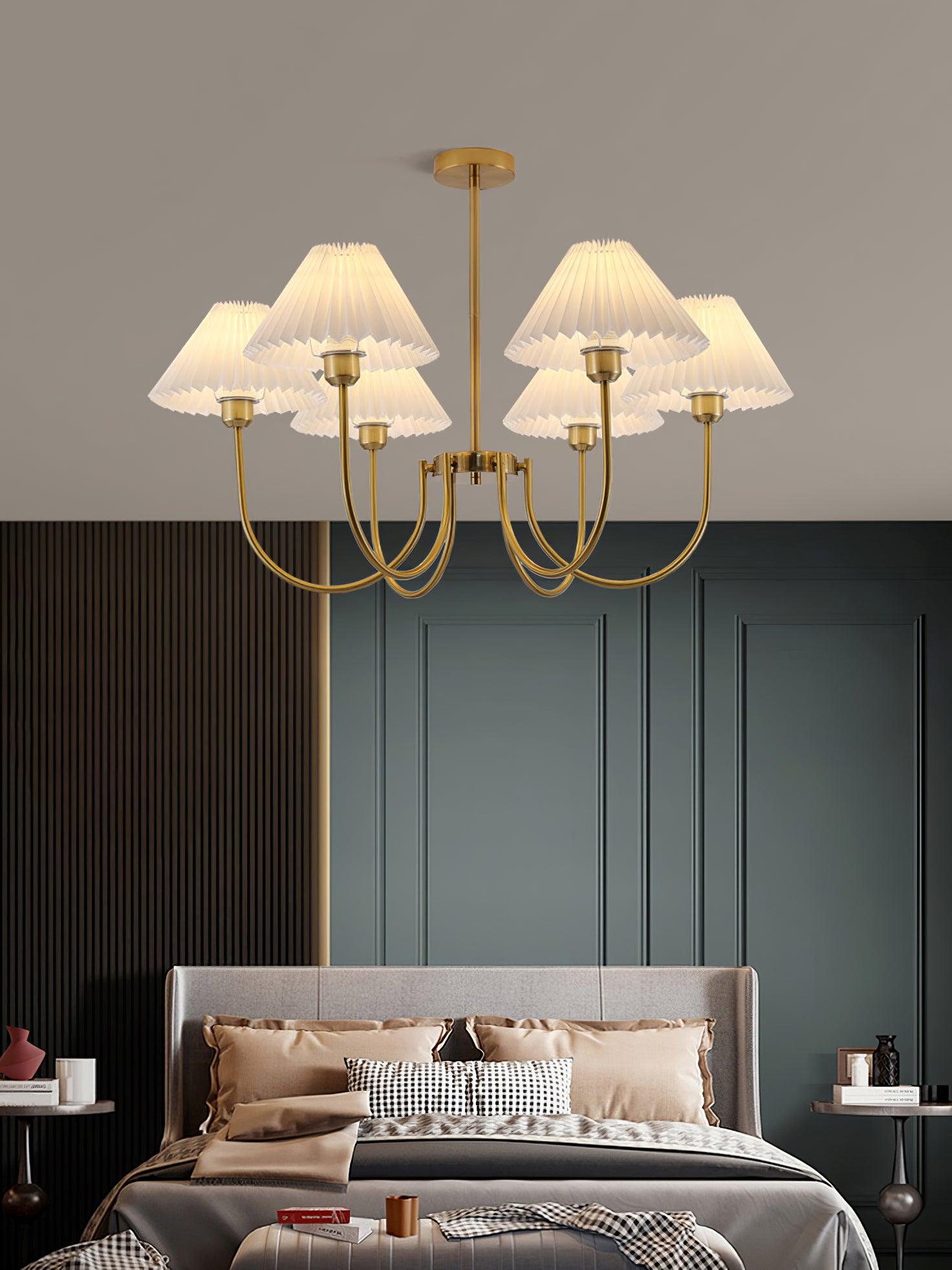 Lenore Pleated Chandelier - Lamp Outdoor