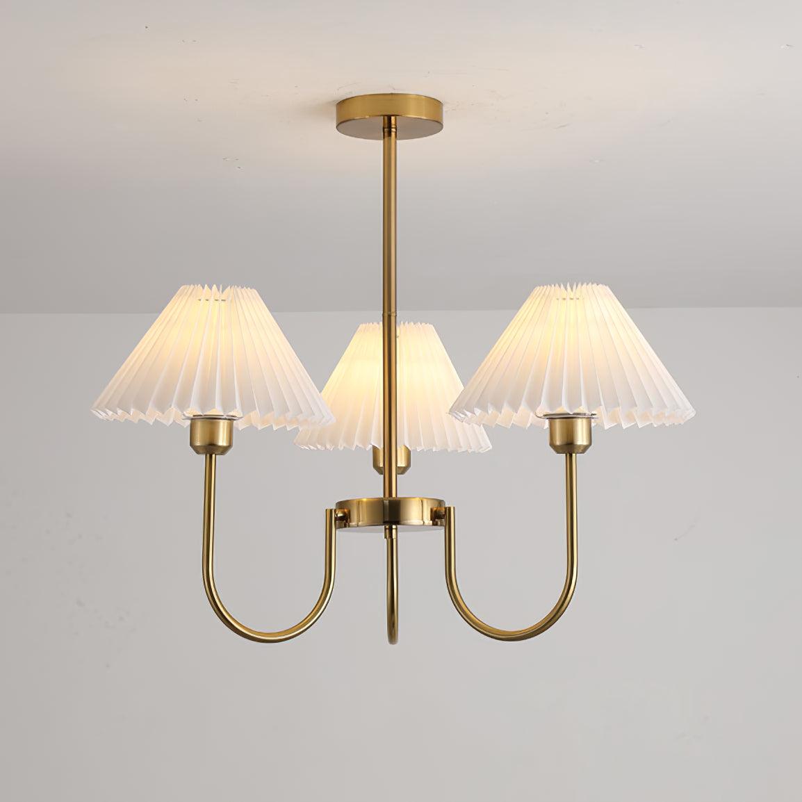 Lenore Pleated Chandelier - Lamp Outdoor