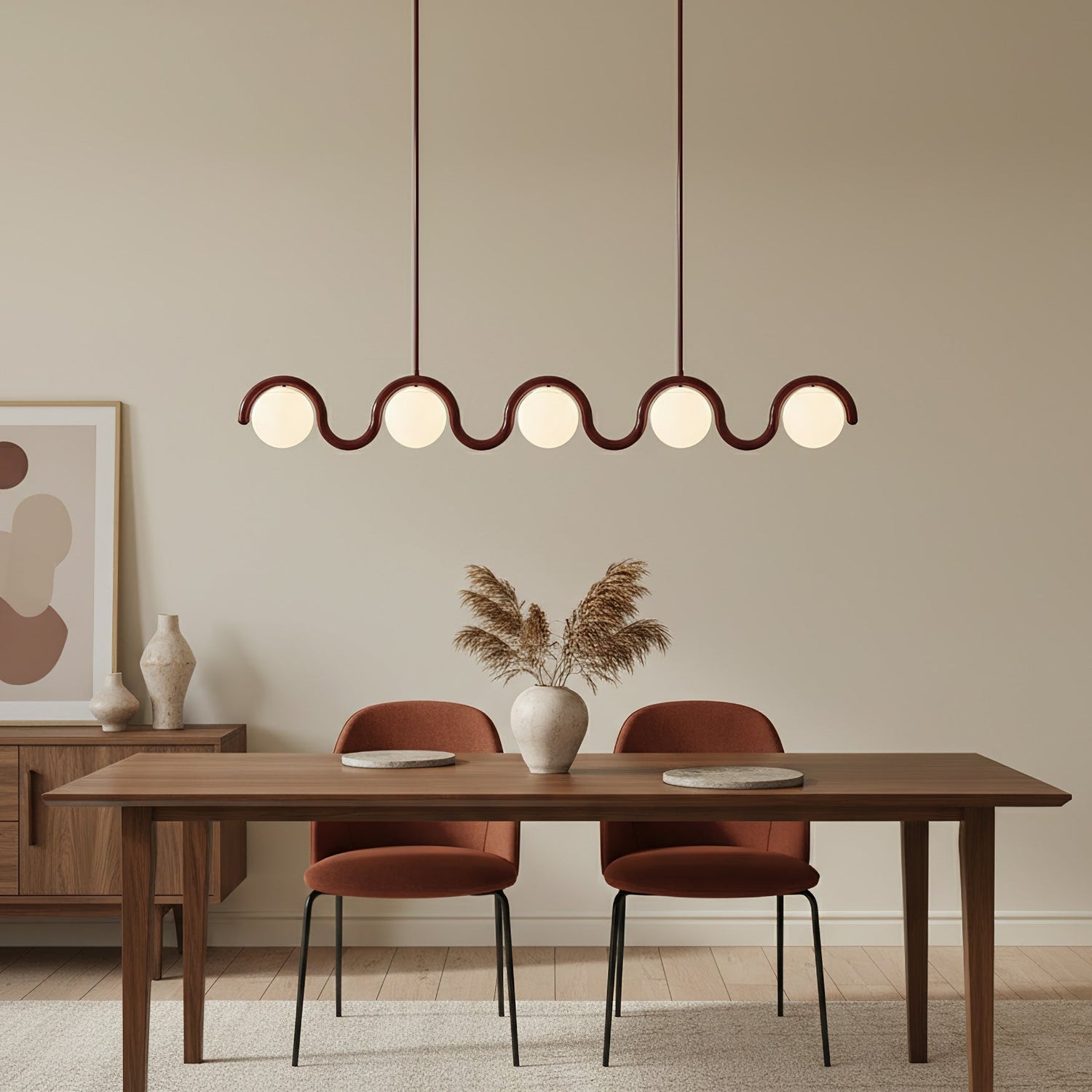 Lenox Contemporary Brass Chandelier