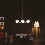 Uveta Linear Chandelier Red&Silver - Lamp Outdoor
