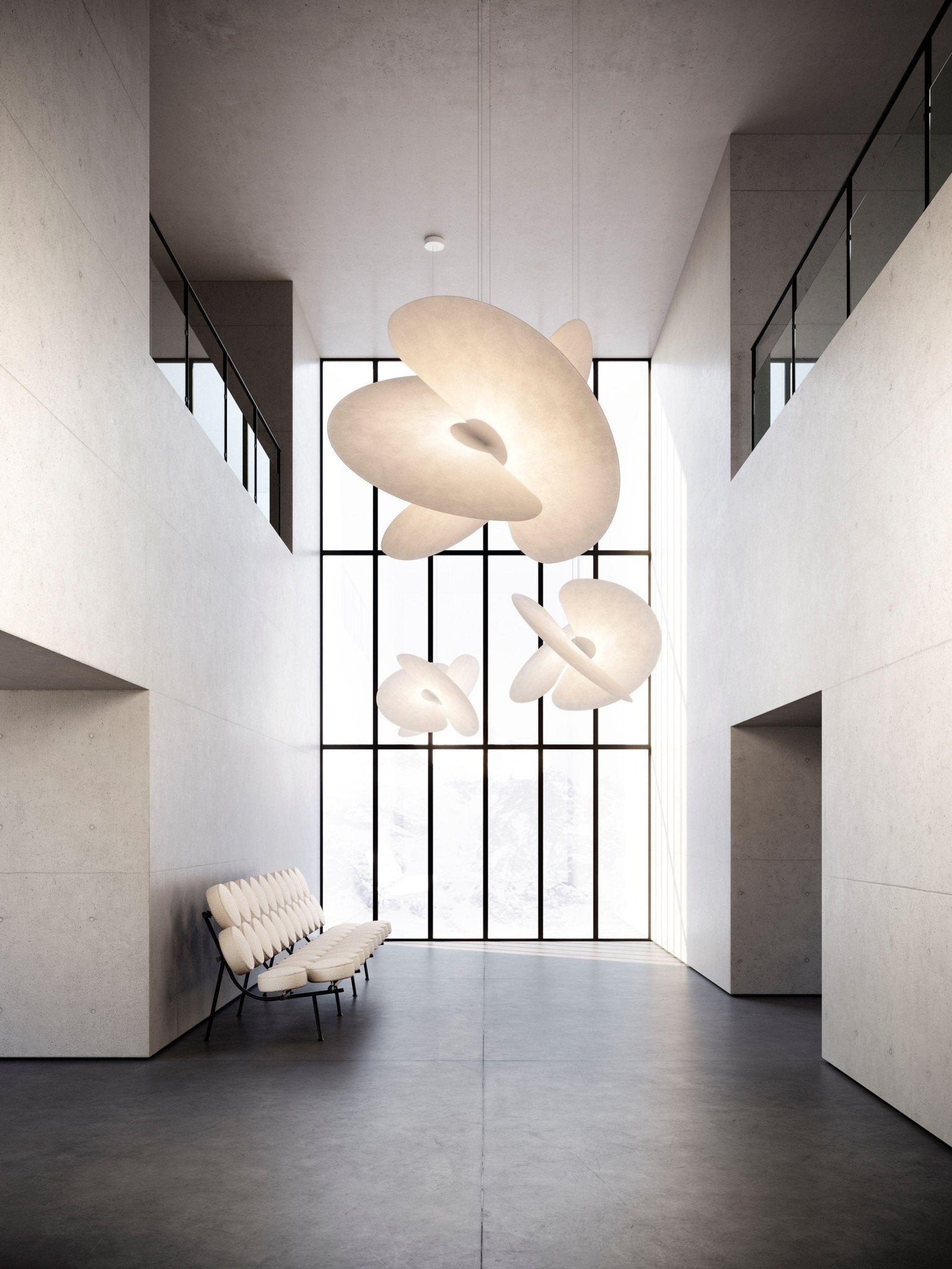 Whirl Modern Fabric Pendant Lamp - Lamp Outdoor