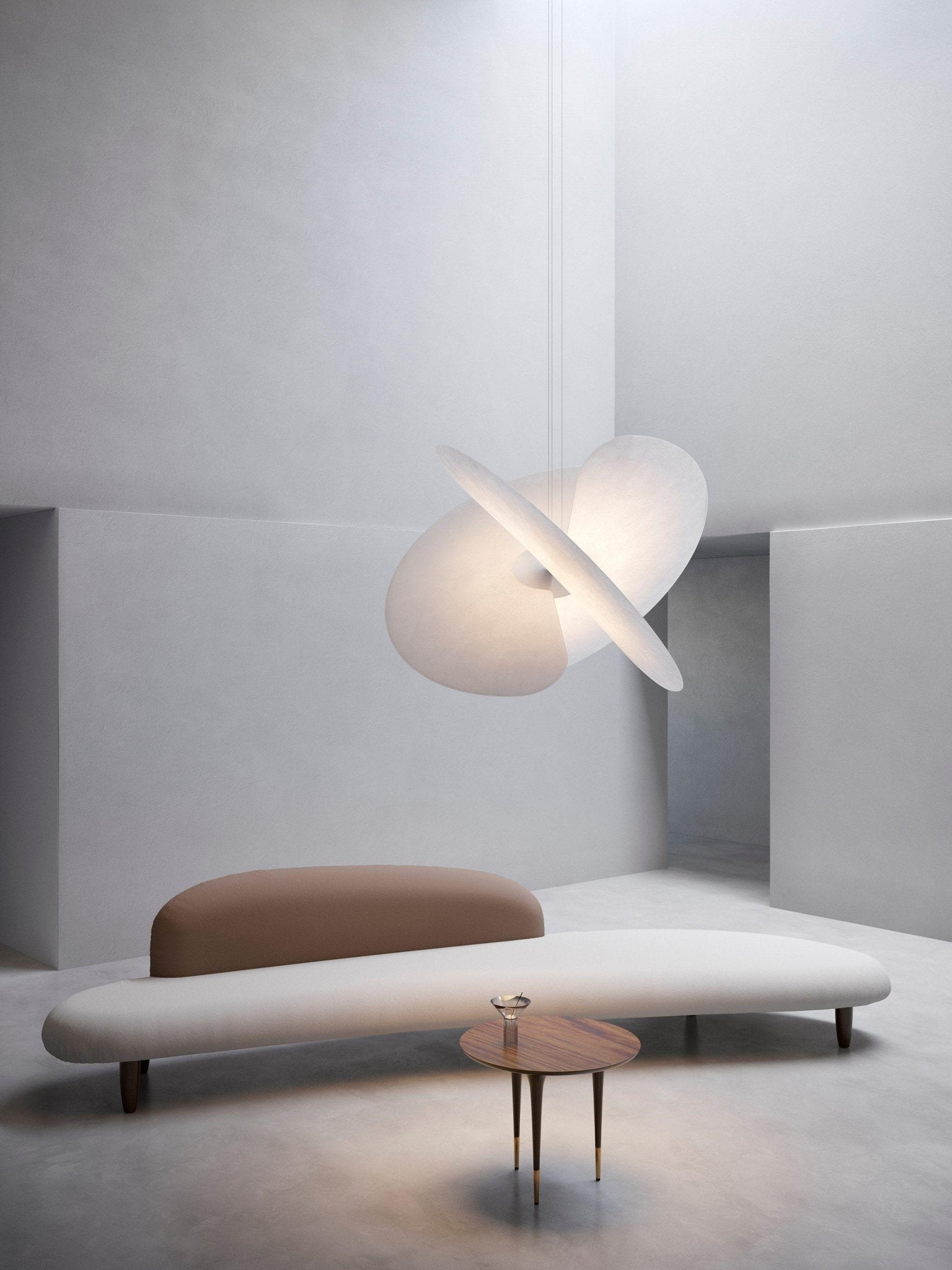 Whirl Modern Fabric Pendant Lamp - Lamp Outdoor