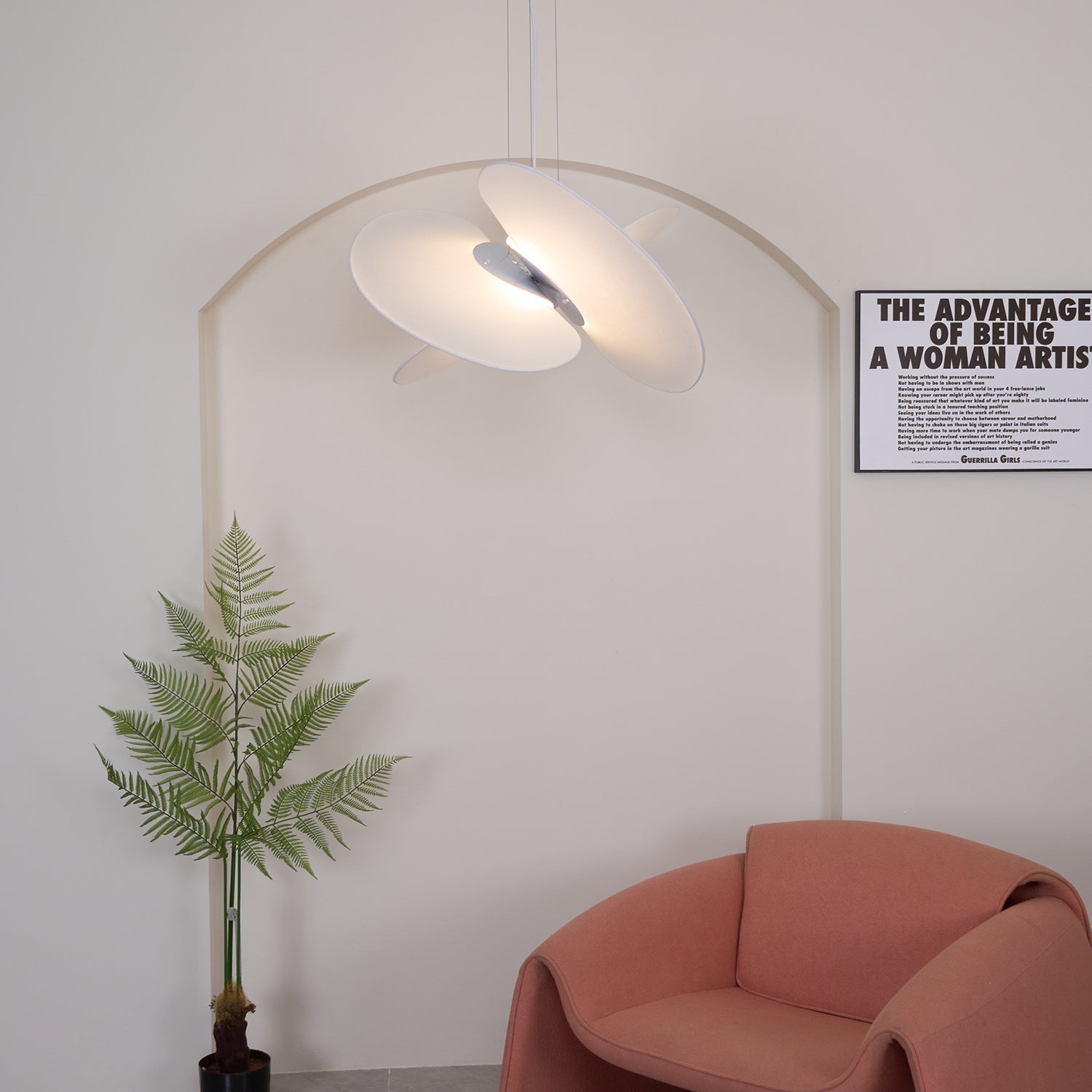 Whirl Modern Fabric Pendant Lamp - Lamp Outdoor