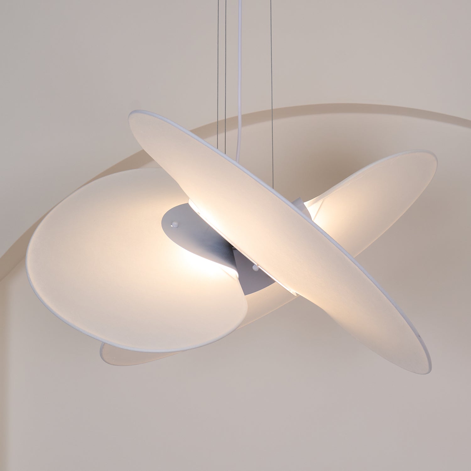 Whirl Modern Fabric Pendant Lamp - Lamp Outdoor