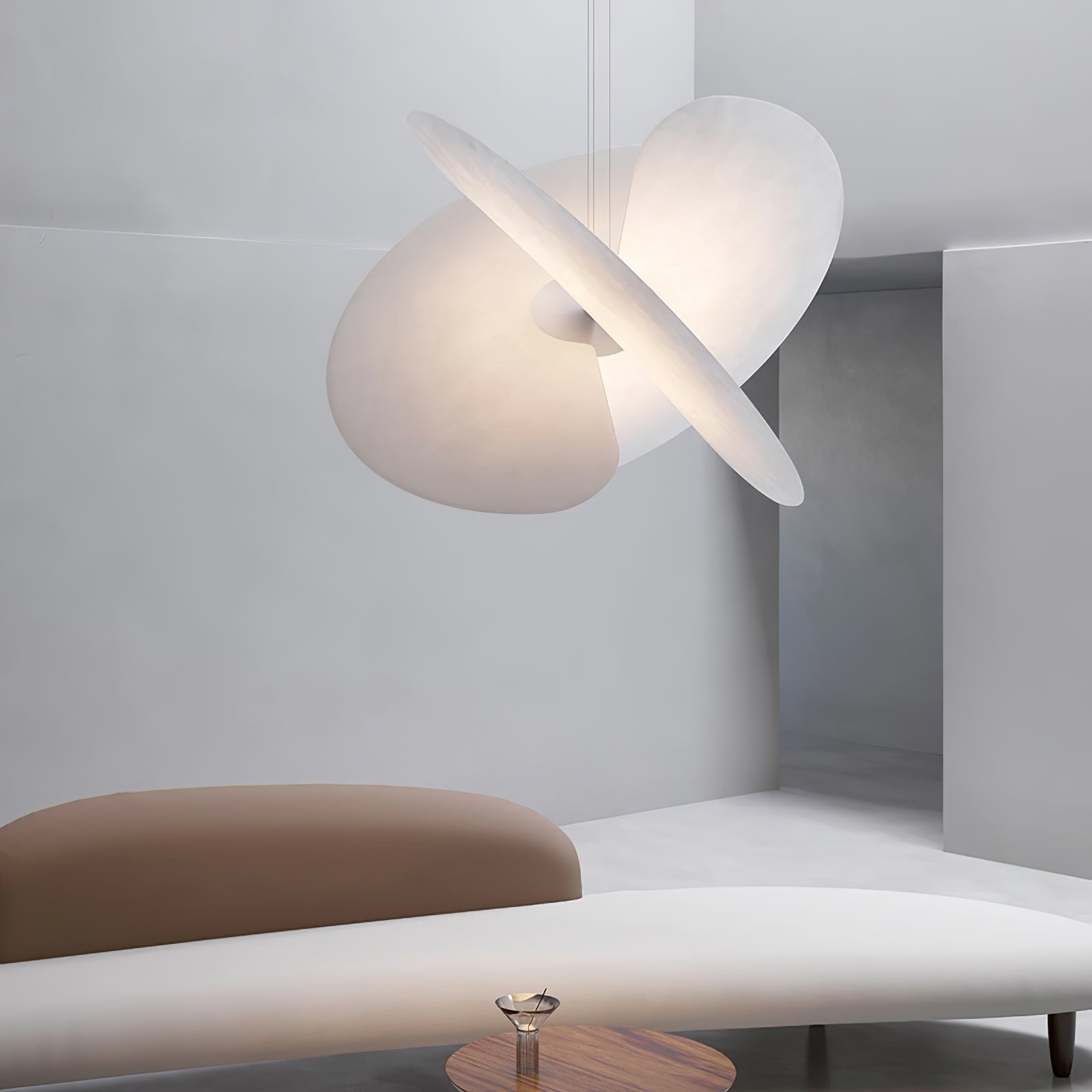 Whirl Modern Fabric Pendant Lamp - Lamp Outdoor