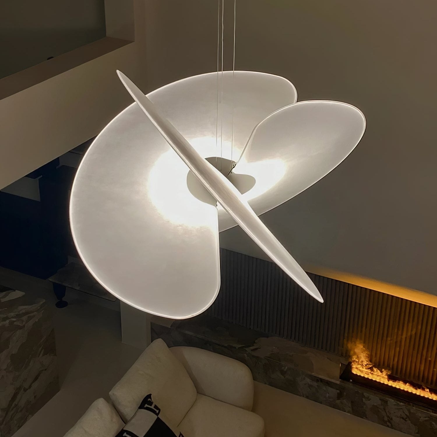 Whirl Modern Fabric Pendant Lamp - Lamp Outdoor