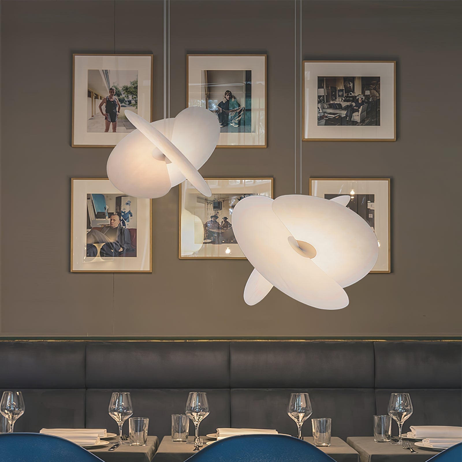 Whirl Modern Fabric Pendant Lamp - Lamp Outdoor