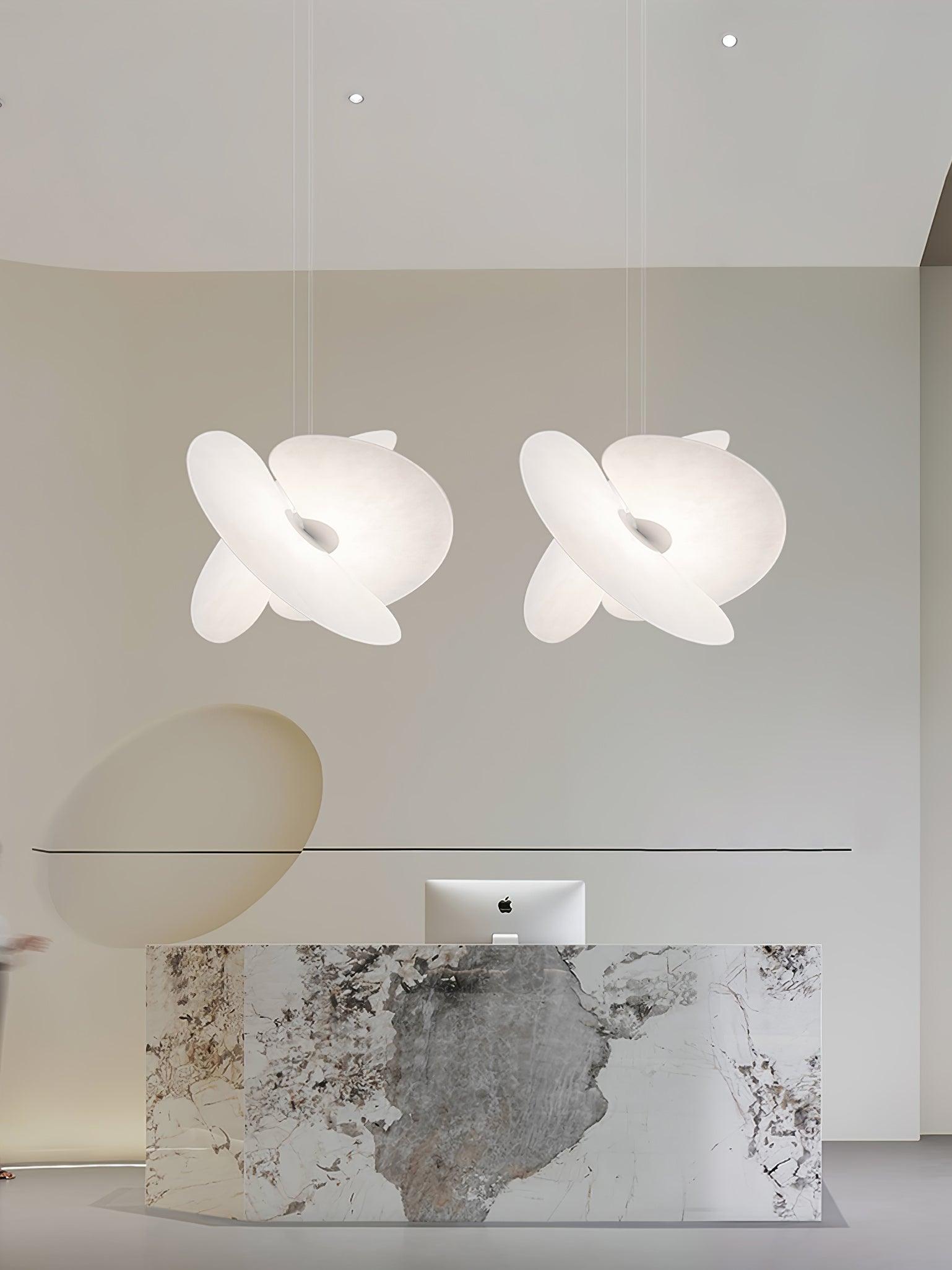 Whirl Modern Fabric Pendant Lamp - Lamp Outdoor