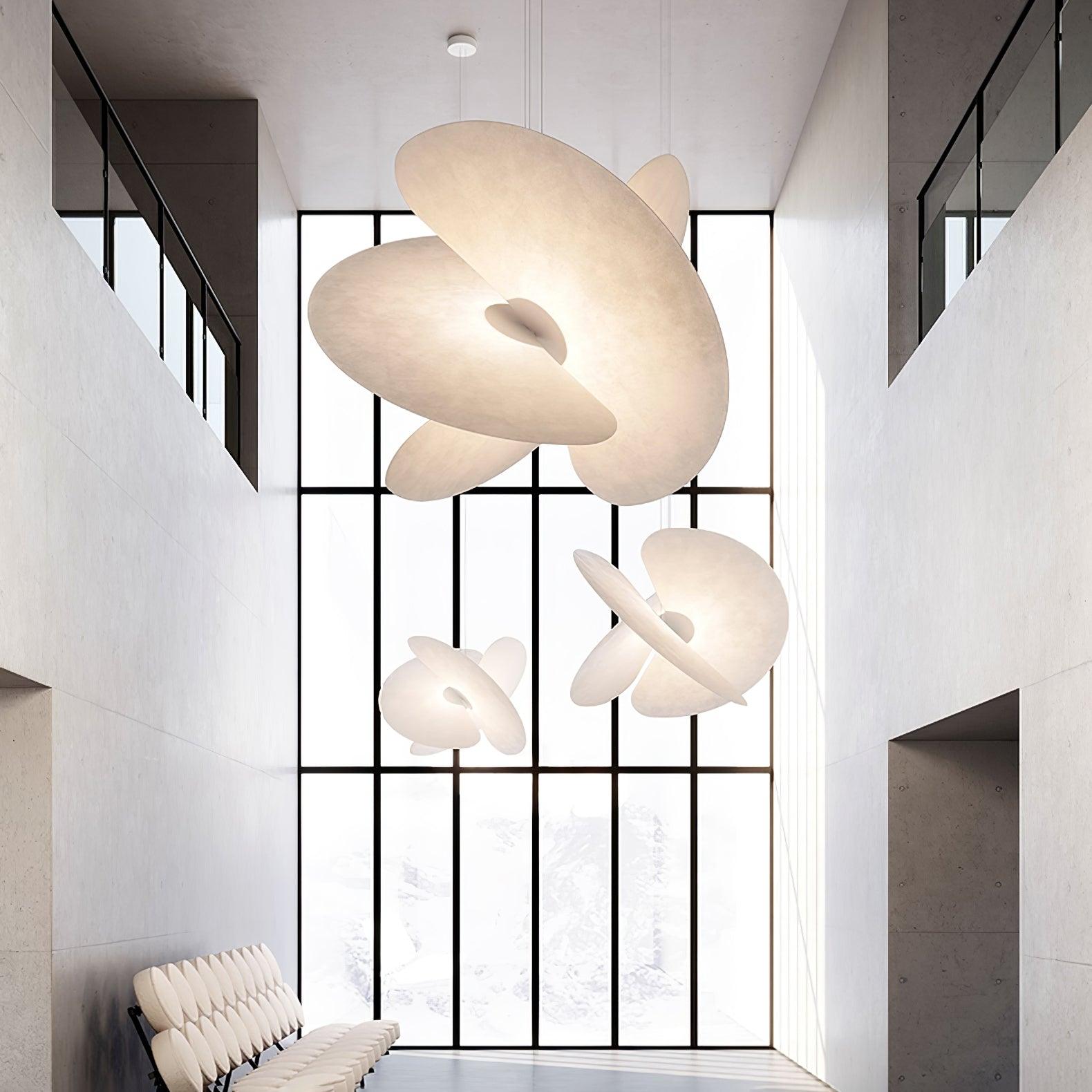 Whirl Modern Fabric Pendant Lamp - Lamp Outdoor