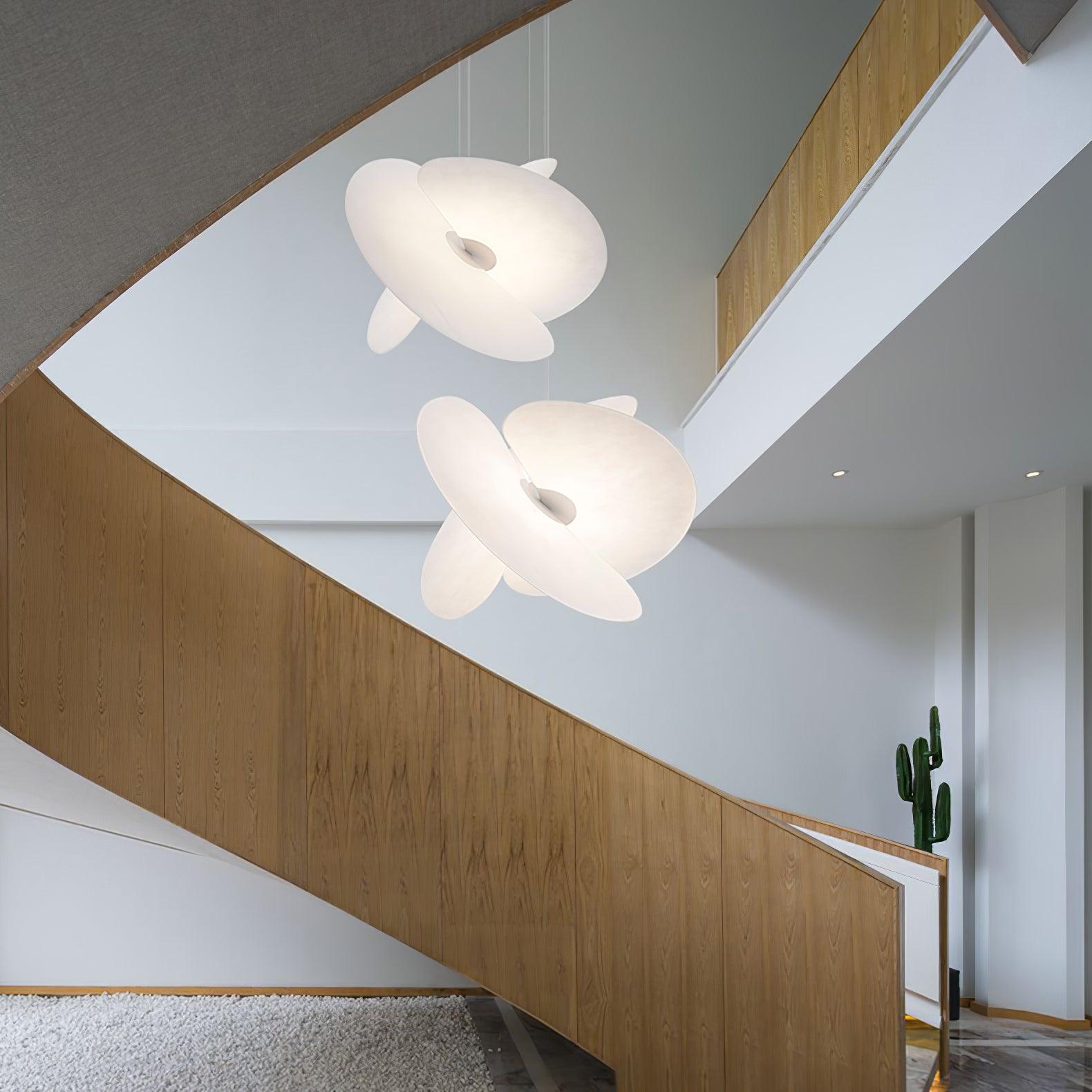 Whirl Modern Fabric Pendant Lamp - Lamp Outdoor