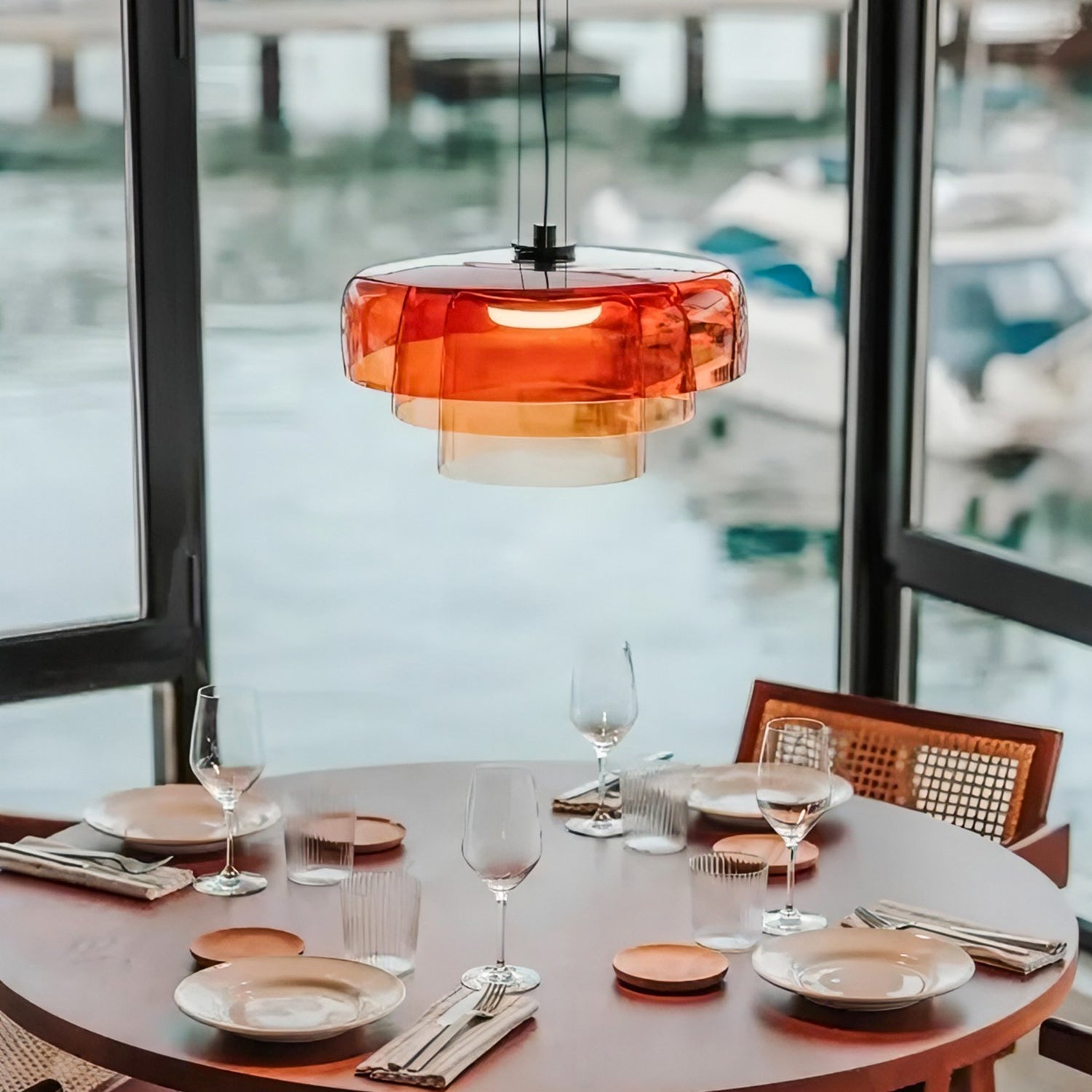 Levels Modern Glass Pendant Light