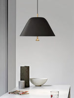 Solara Pendant Lamp Bell Glass Brass Minimalist - Letslighting