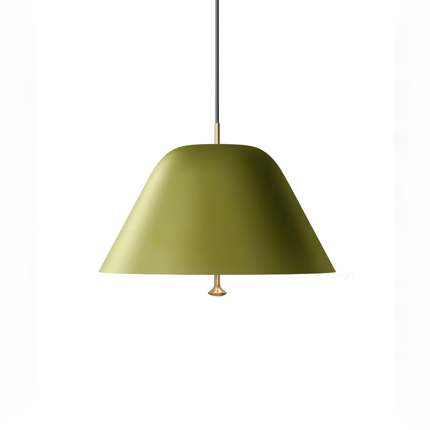 Solara Pendant Lamp Bell Glass Brass Minimalist - Letslighting
