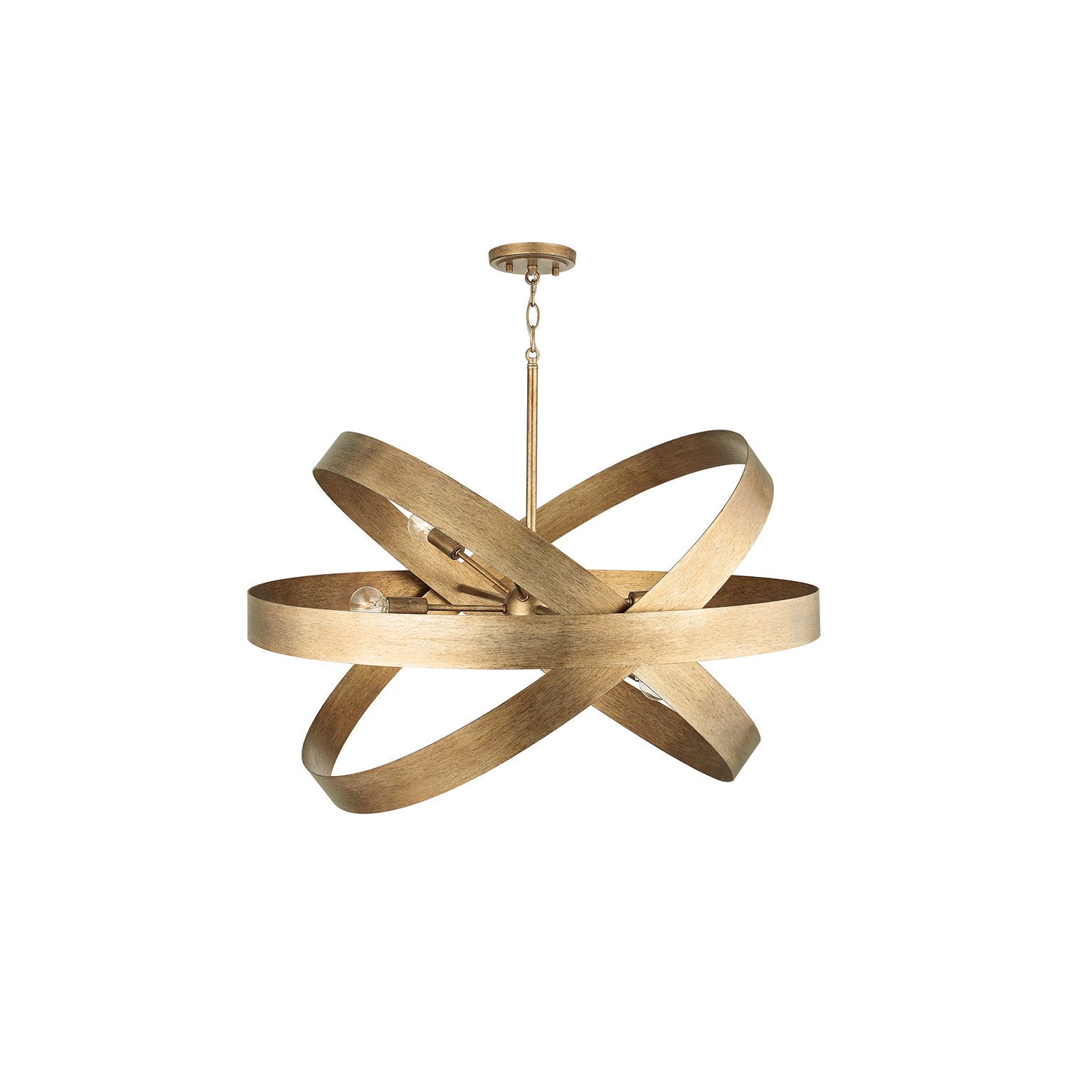 Leyton Contemporary Brass Chandelier