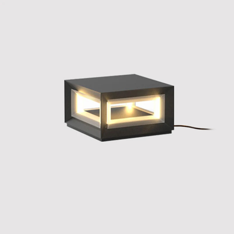 Light Cube Outdoor Post Light - Lamp Outdoor