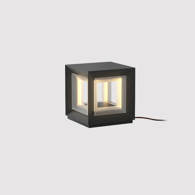 Light Cube Outdoor Post Light - Lamp Outdoor