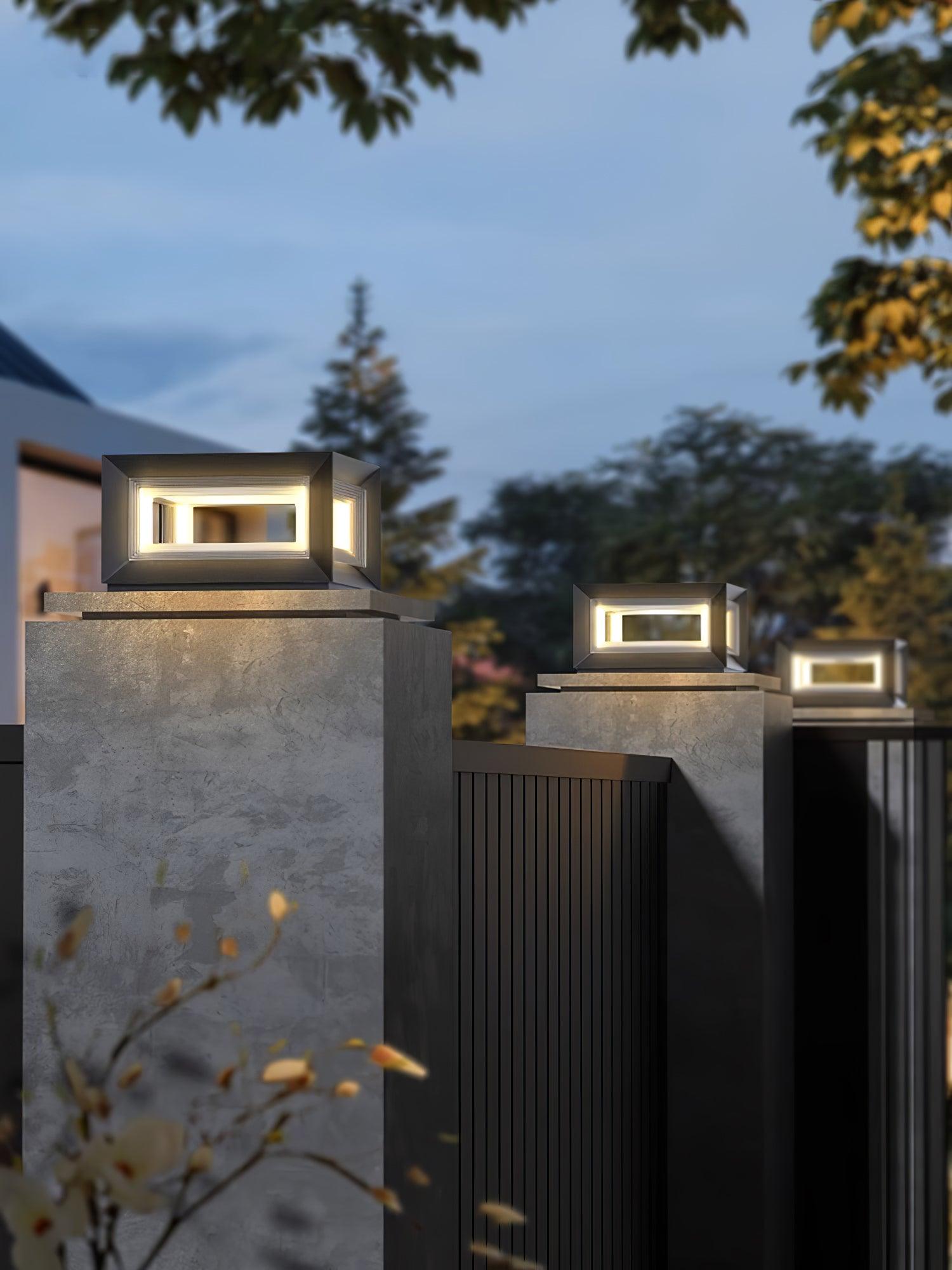 Light Cube Outdoor Post Light - Lamp Outdoor