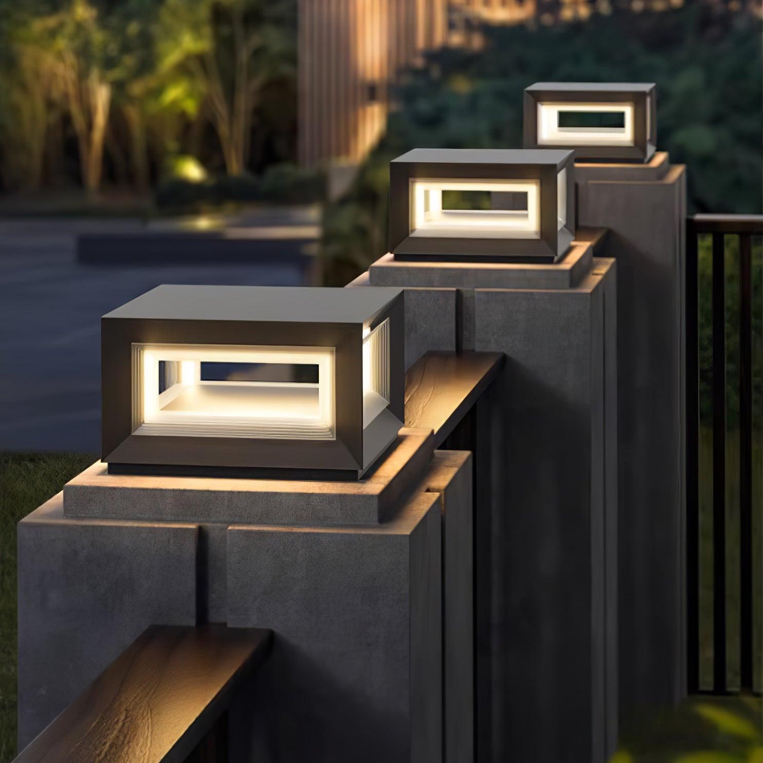 Light Cube Outdoor Post Light - Lamp Outdoor
