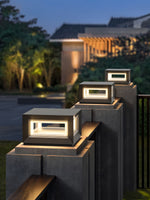 Light Cube Outdoor Post Light - Lamp Outdoor