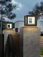 Light Cube Outdoor Post Light - Lamp Outdoor