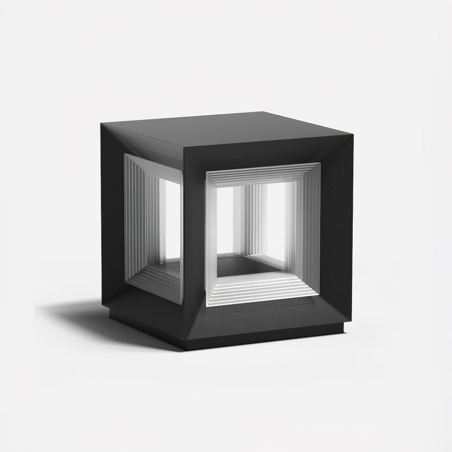 Light Cube Outdoor Post Light - Lamp Outdoor