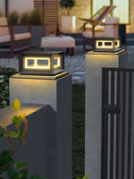 Light Cube Outdoor Post Light - Lamp Outdoor