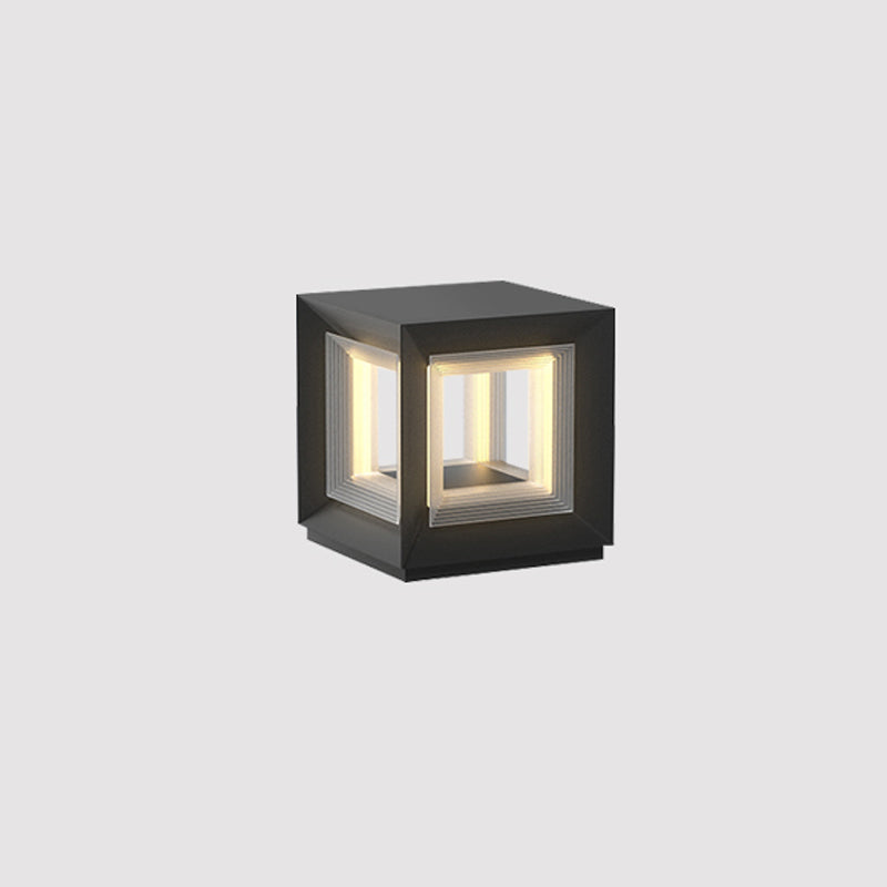 Light Cube Outdoor Post Light - Lamp Outdoor