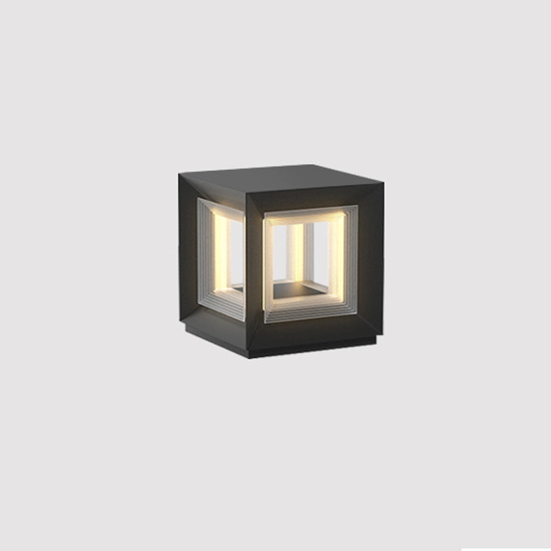 Light Cube Outdoor Post Light - Lamp Outdoor