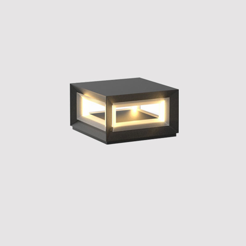 Light Cube Outdoor Post Light - Lamp Outdoor