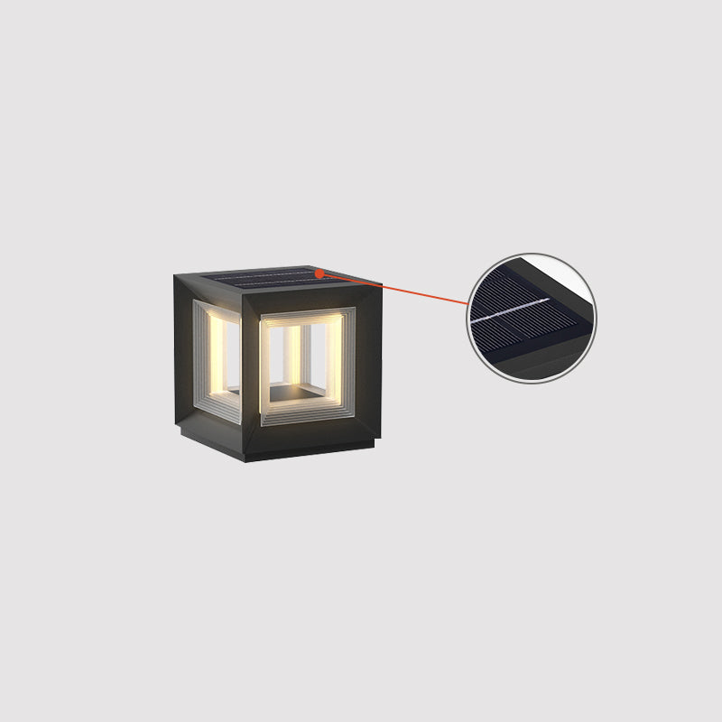 Light Cube Outdoor Post Light - Lamp Outdoor